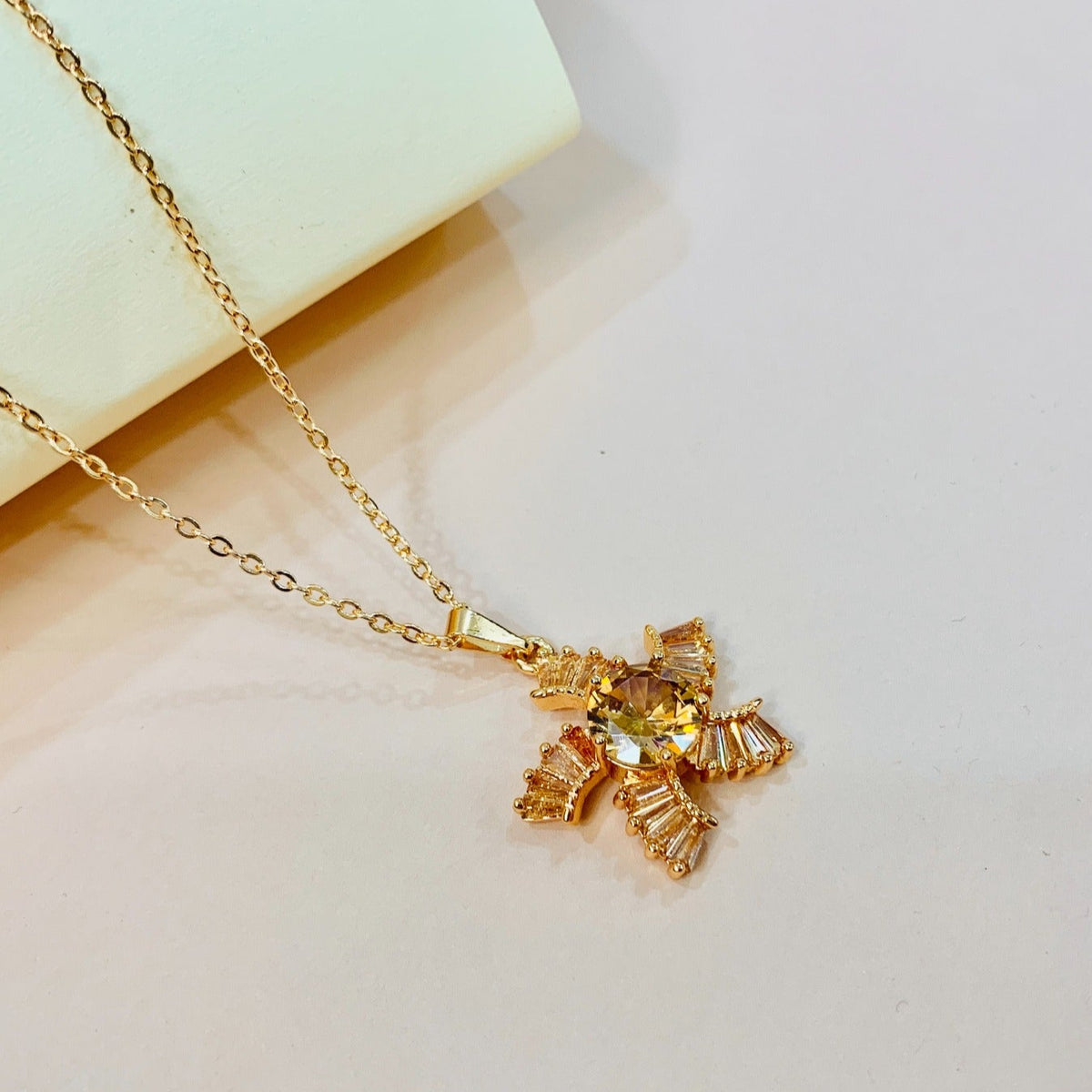 Zircon Pendant-216 (Golden)
