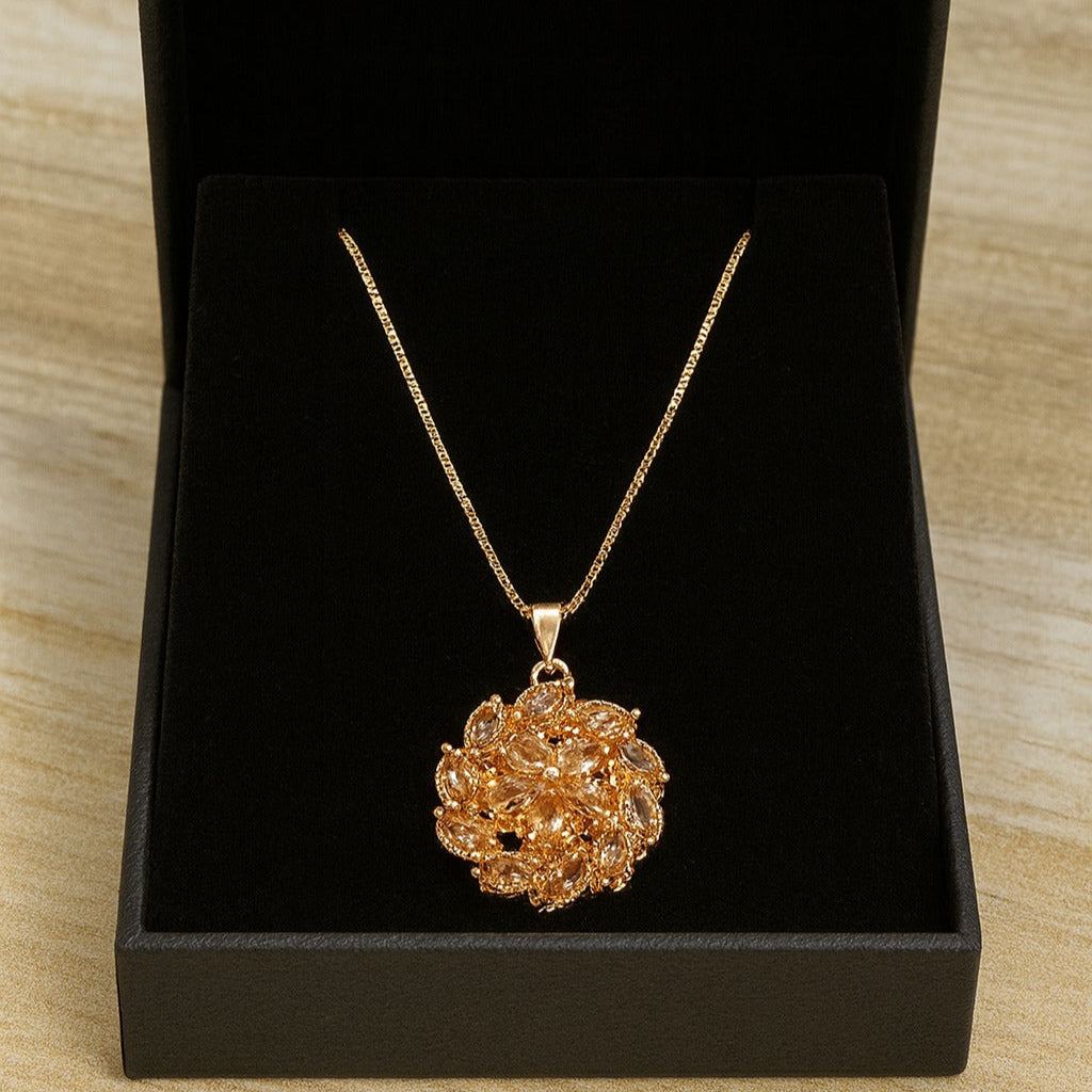 Zircon Pendant-234 (Golden)