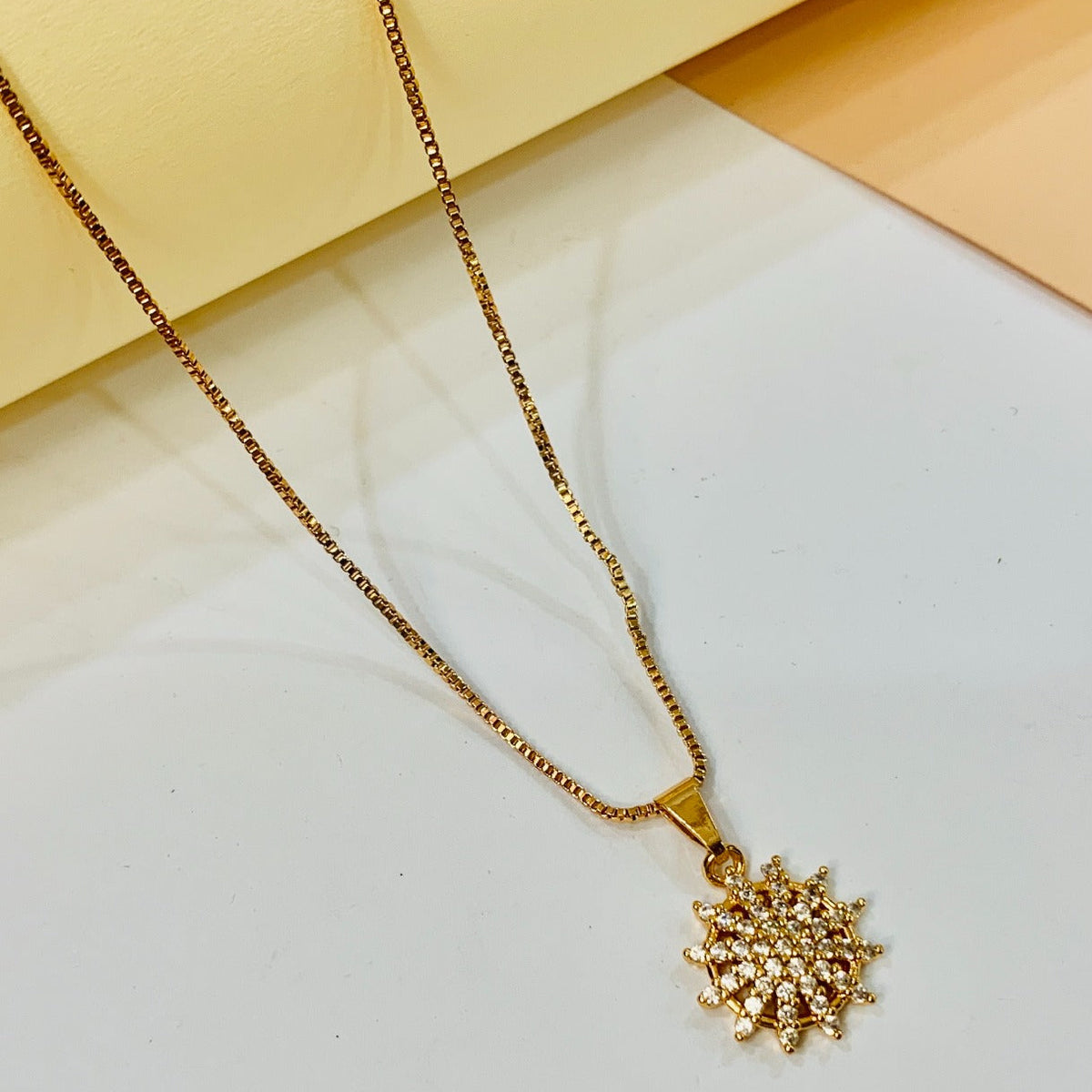 Zircon Pendant-237 (Golden)