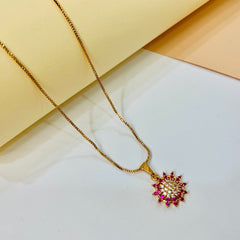 Zircon Pendant-237 (Maroon)