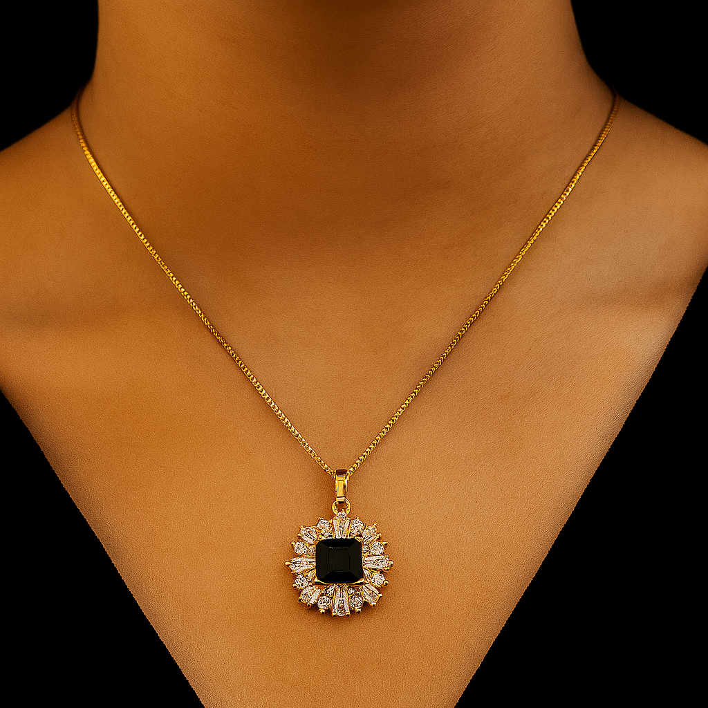 Zircon Pendant-238 (Black)