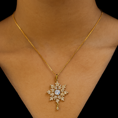 Zircon Pendant-252 (White)