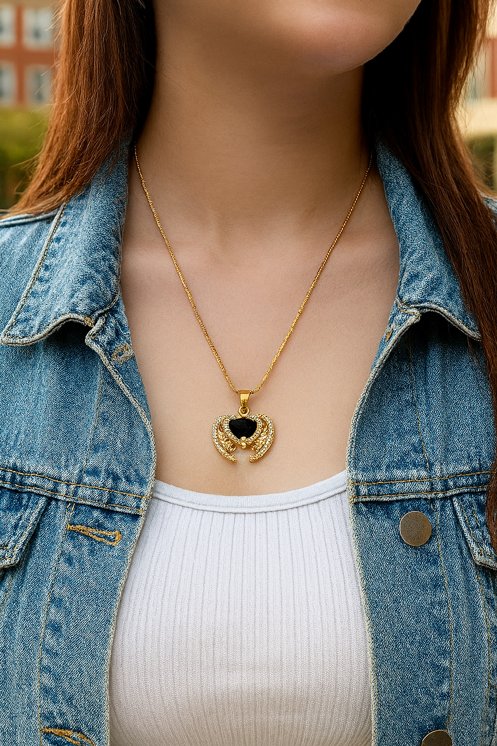 Zircon Pendant-258 (Black)