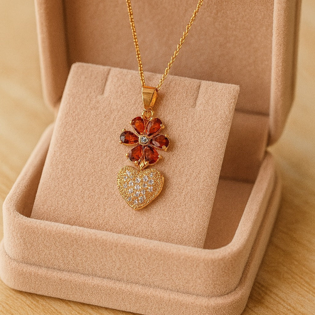 Zircon Pendant-284 (Maroon)
