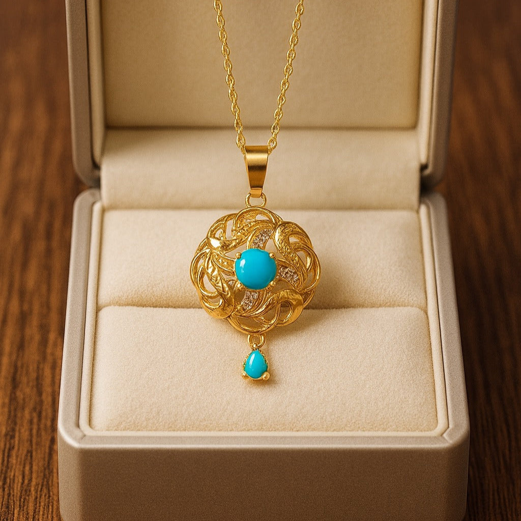 Zircon Pendant-299 (Ferozi)