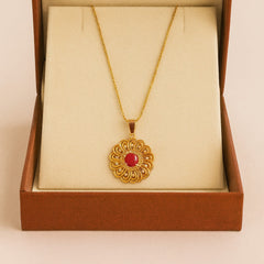 Zircon Pendant-311 (Maroon)