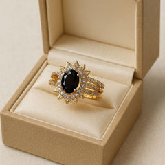 Zircon Ring-162 (Black)