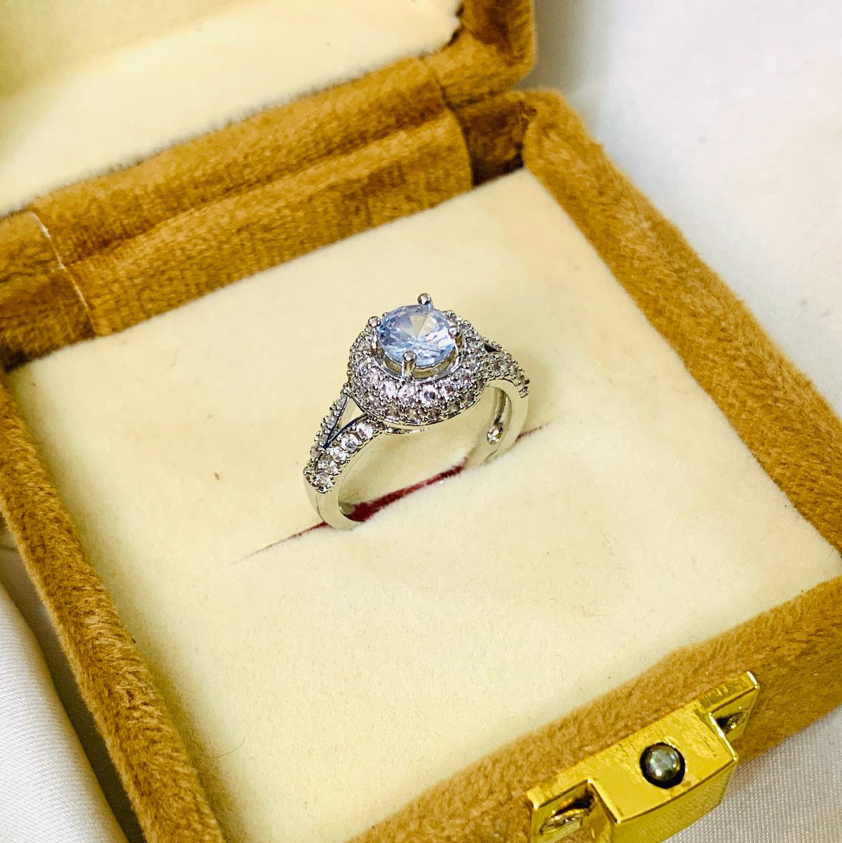 Zircon Ring-55 (Silver)
