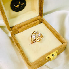 Zircon Ring-81 (Golden)