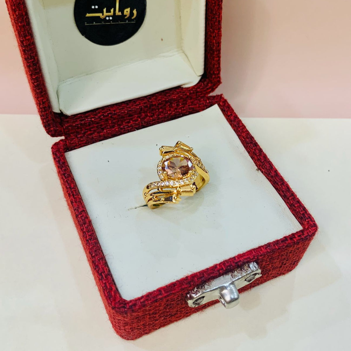 Zircon Ring-86 (Golden)