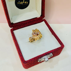Zircon Ring-86 (Golden)