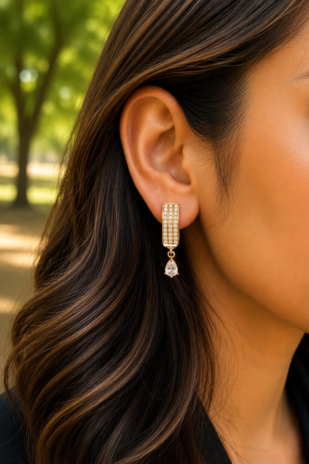 Zircon Hoop Bali-223 (White)