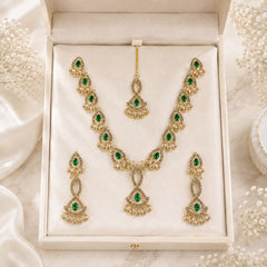 Zircon Necklace-53 (Green)