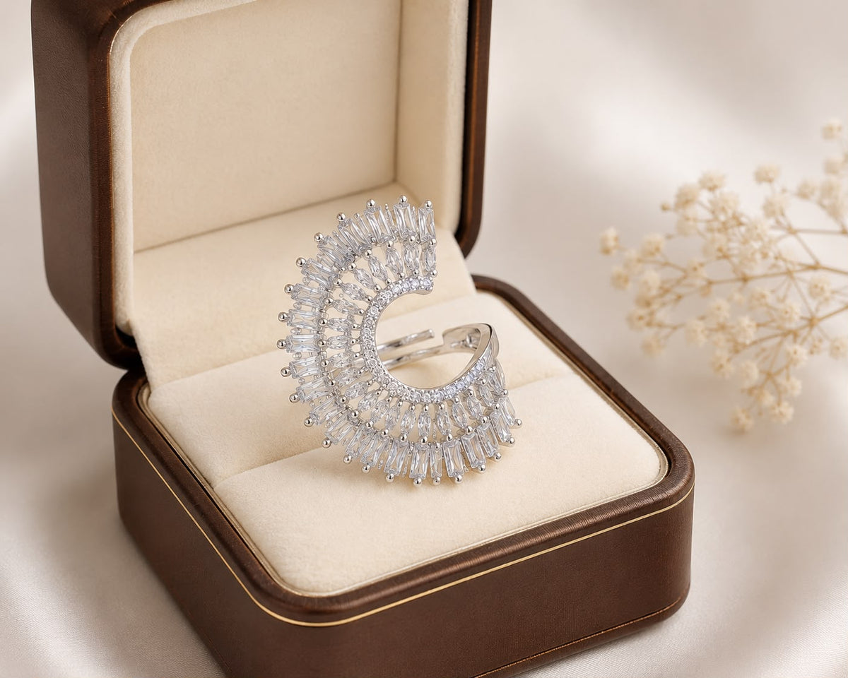 Zircon Ring-350 (Silver)