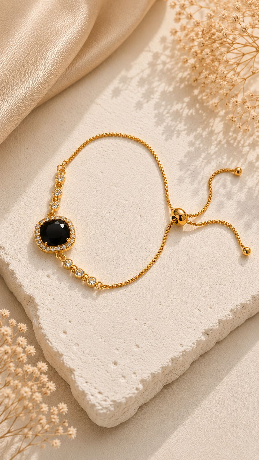 Adjustable Bracelet-261 (Black)