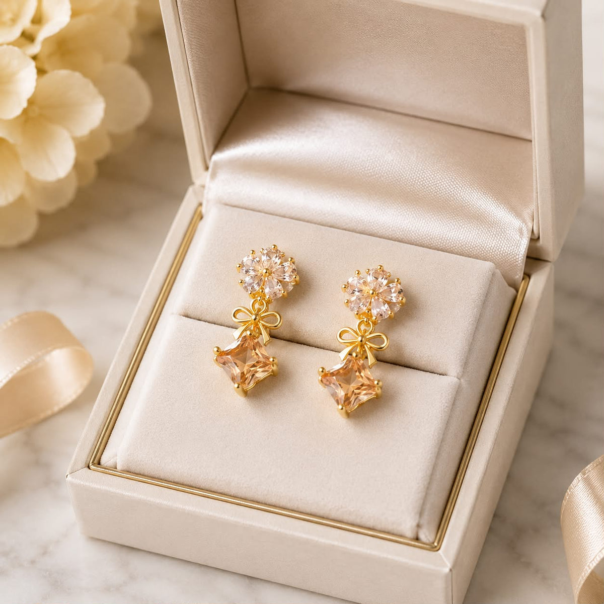 Zircon Earring-221 (Golden)