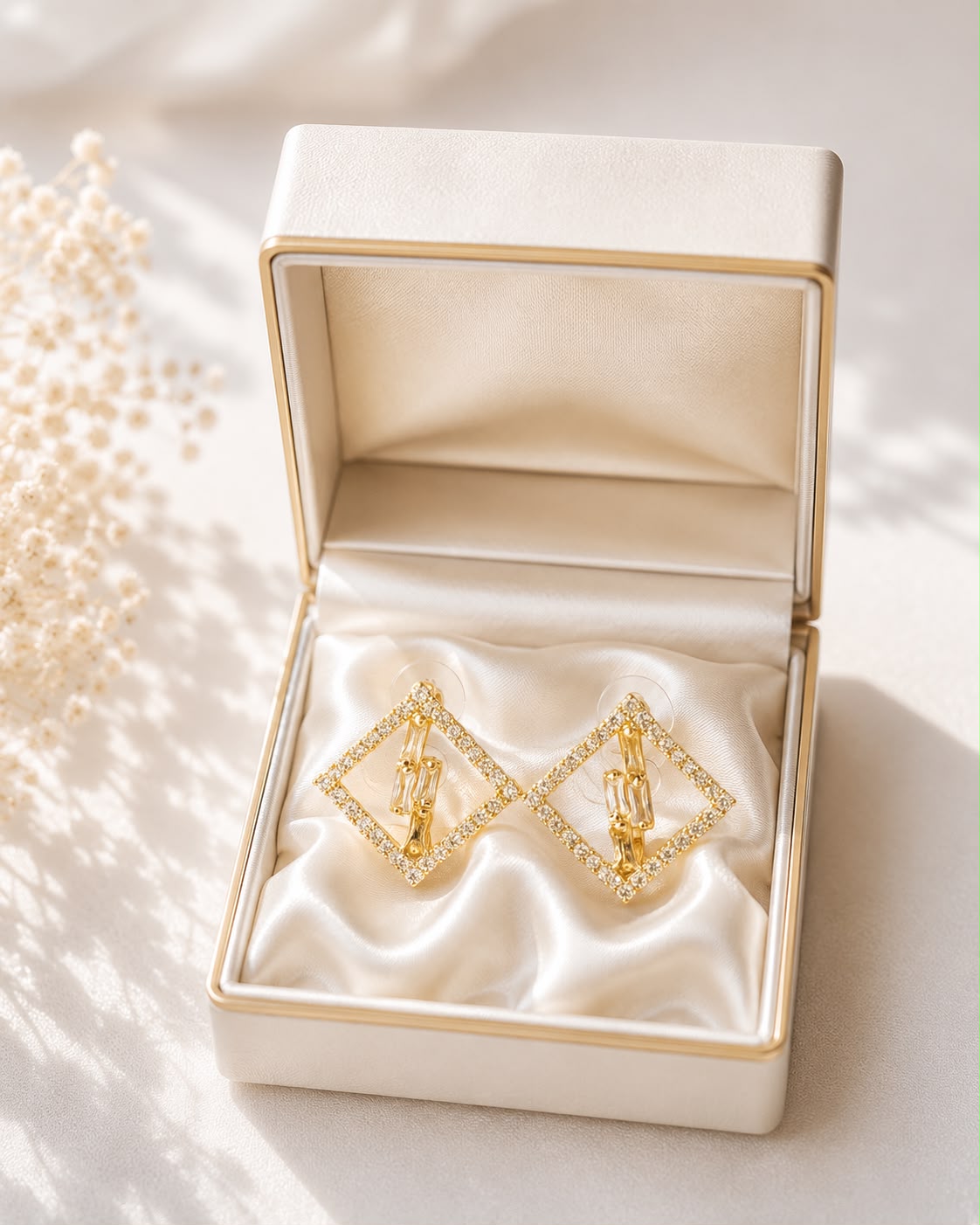 Zircon Earring-222 (Golden)