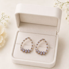 Zircon Earring-170 (White)