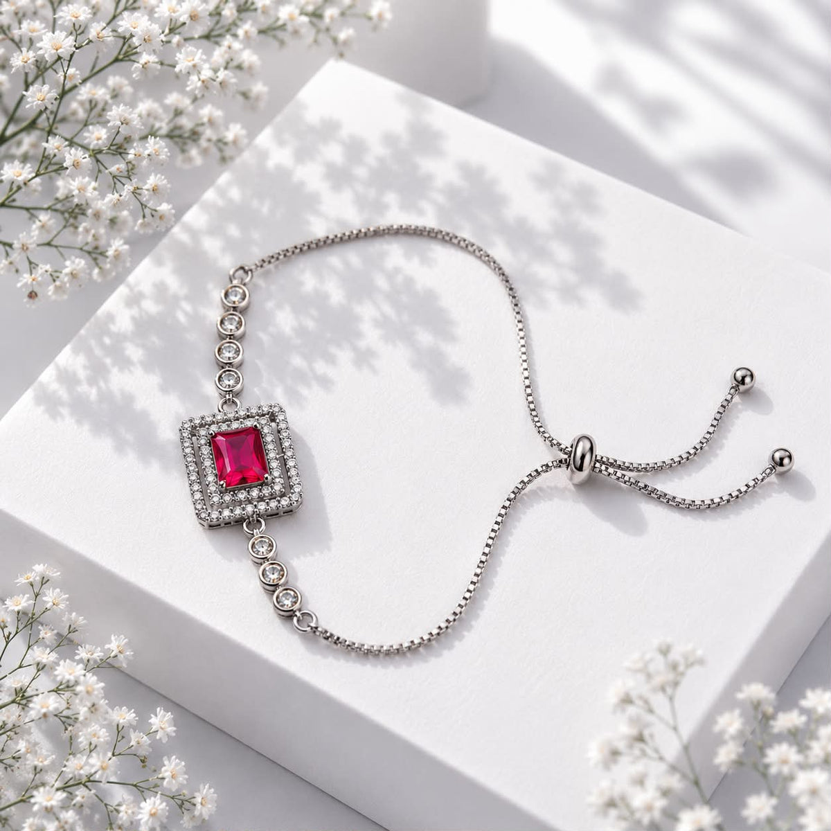 Adjustable Bracelet-259 (Maroon)