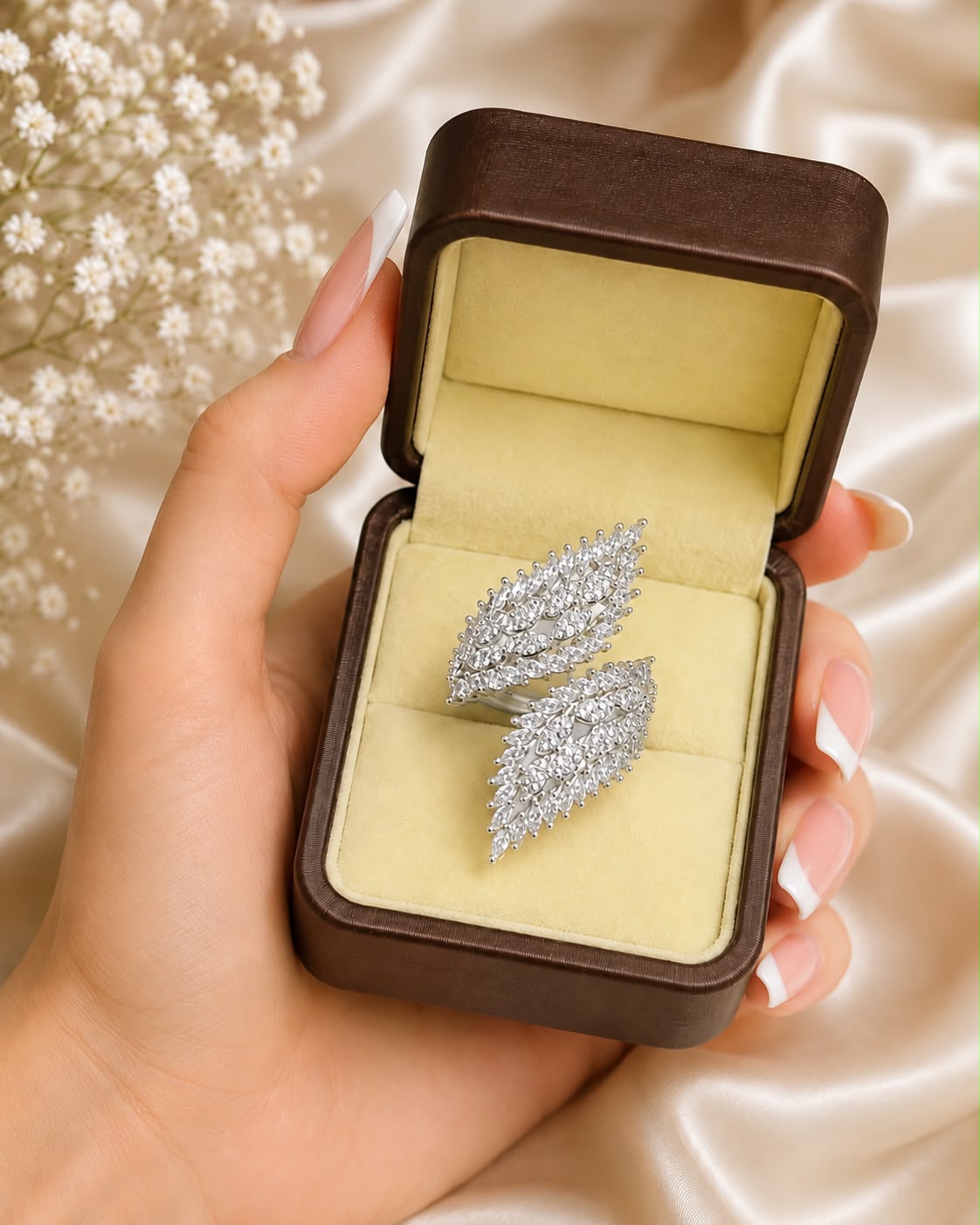 Zircon Ring-355 (Silver)