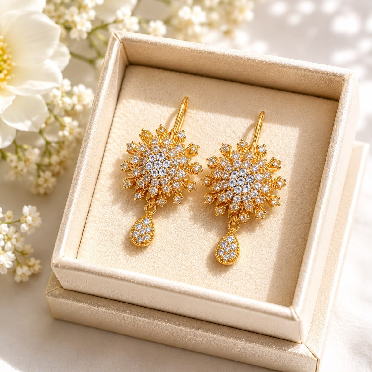 Zircon Earring-169(White)