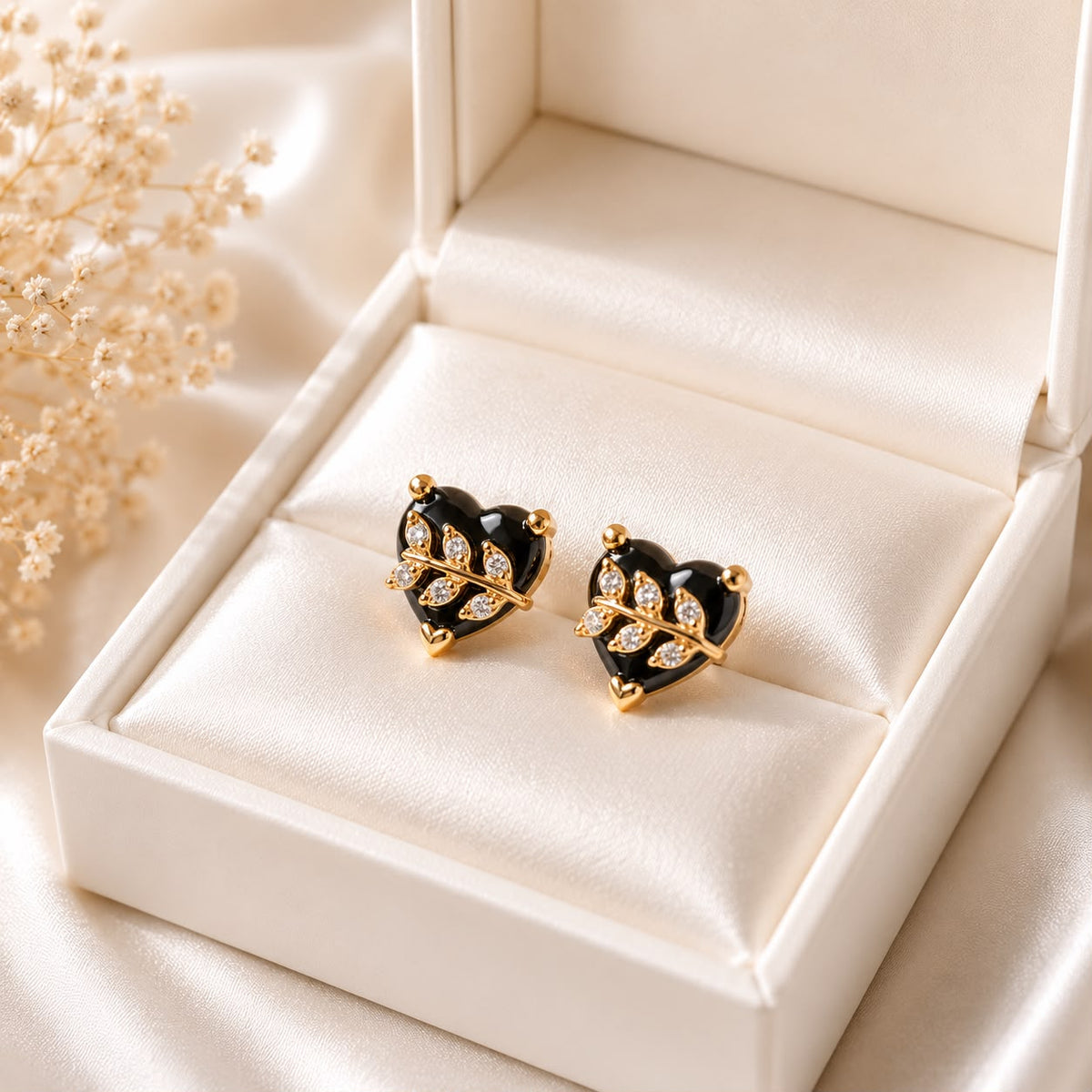 Zircon Fancy Studs-218 (Black)