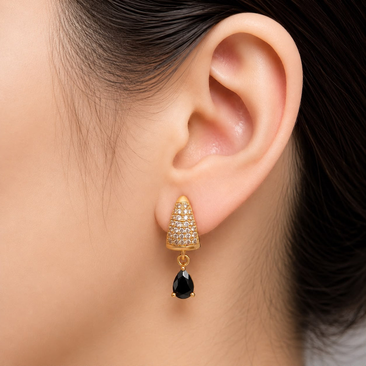Zircon Hoop Bali-221(Black)