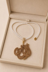 Calligraphy Allah Pendant-21 (Golden)