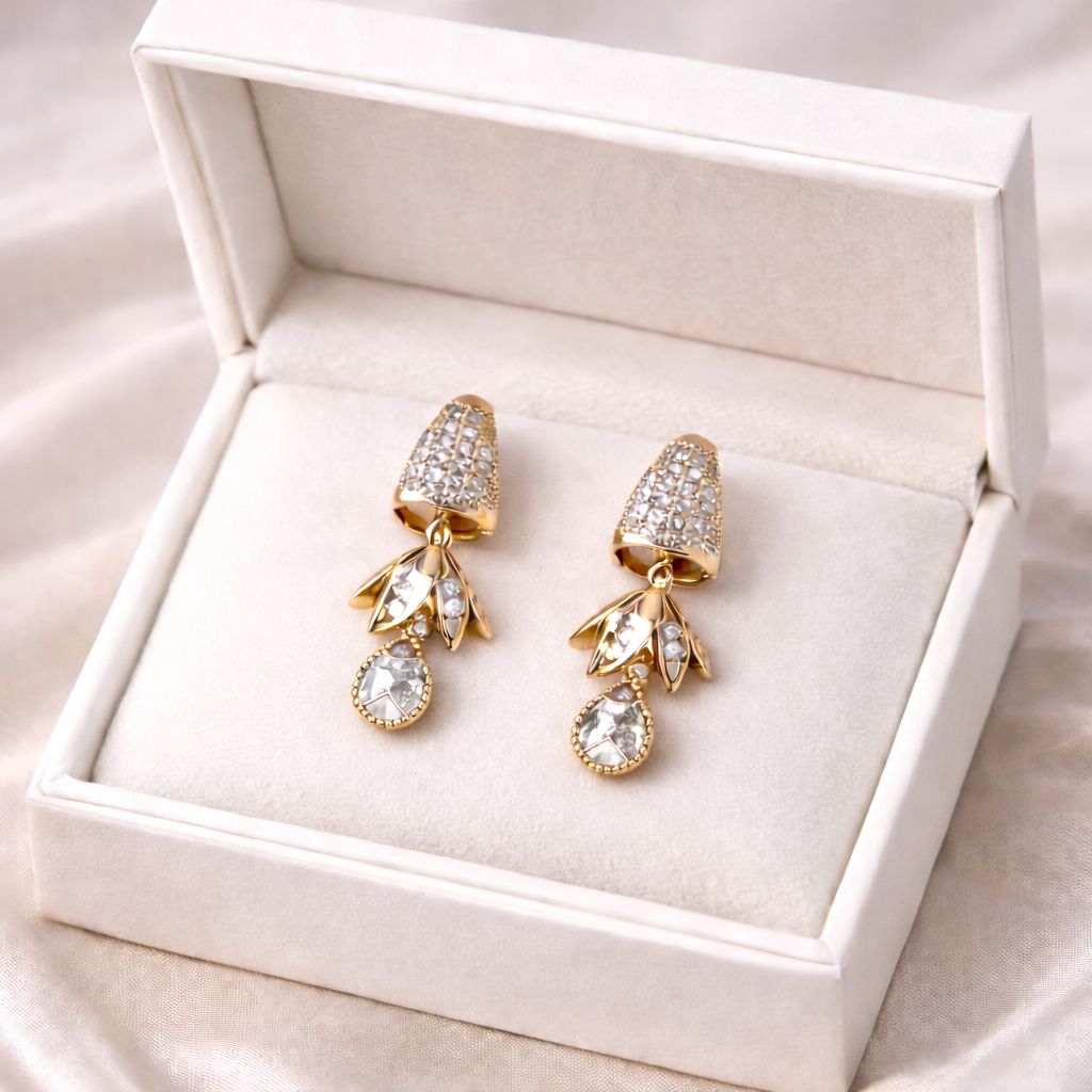 Zircon Earring-137 (White)