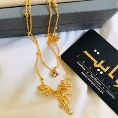 Flower Double Chain - Rawayat Jewelry