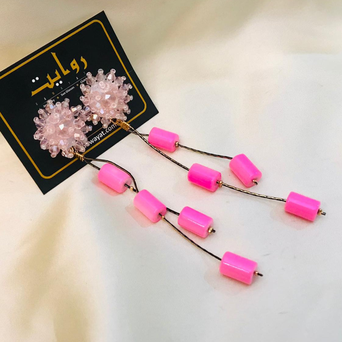 Tassel Earring-01 (Pink)