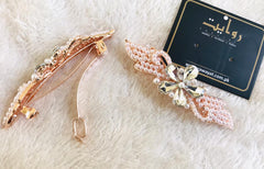 Crystal Pearl Clip - Rawayat Jewelry
