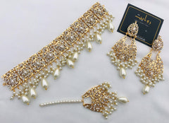 Hyderabadi Choker Set-11 (Pearl)