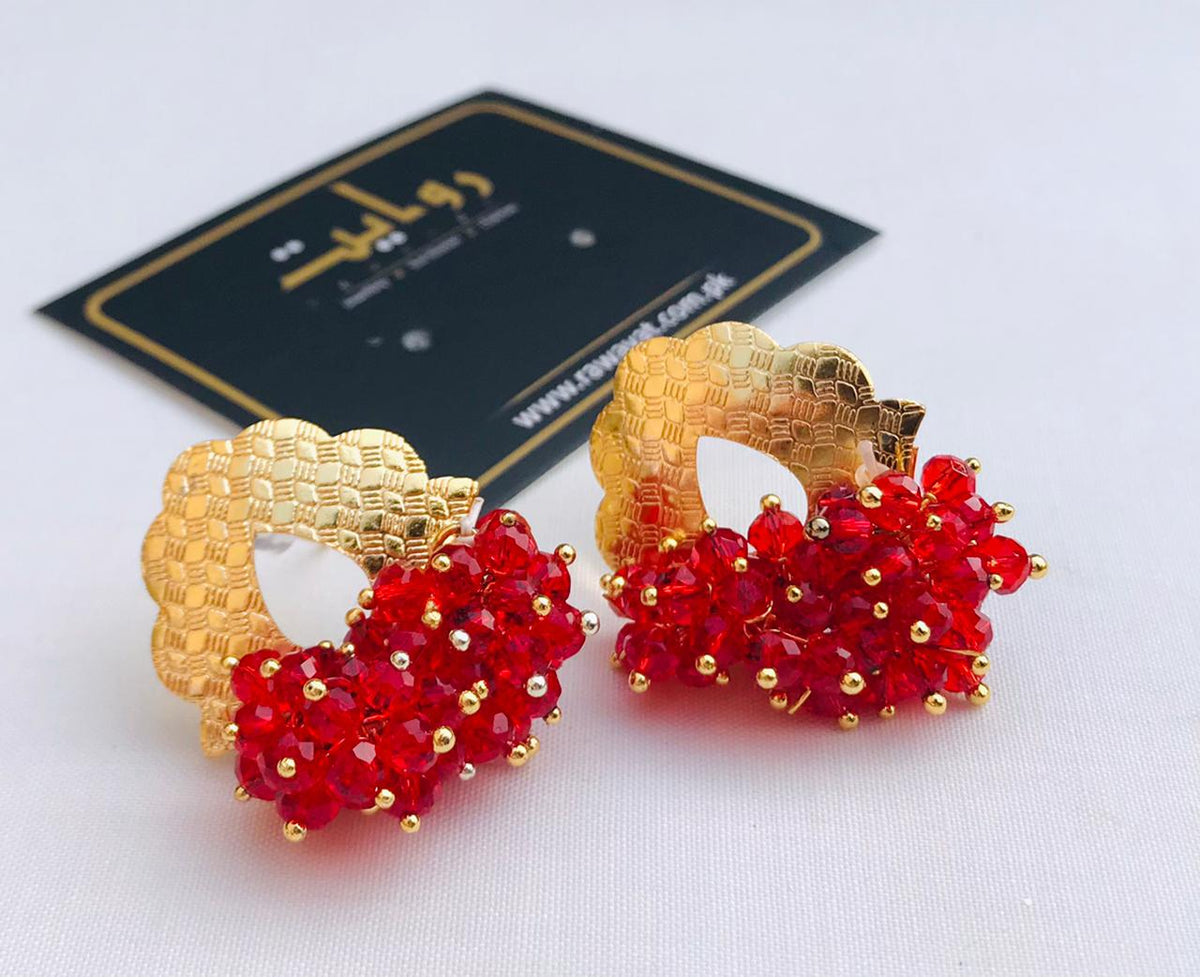 Patra Studs-03 (Red)