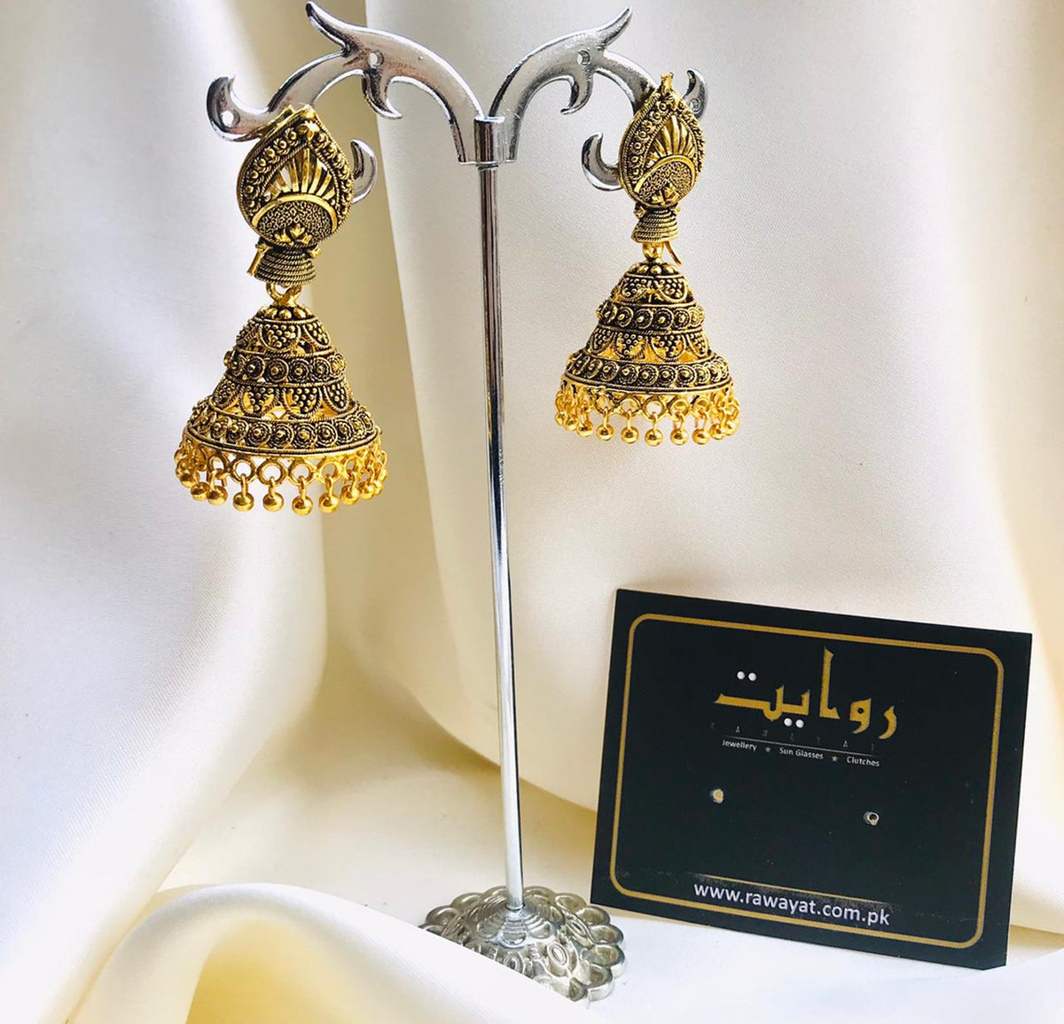 Oxidized Jhumka-03