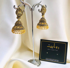 Oxidized Jhumka-03