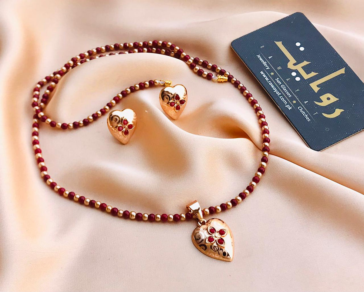Locket Set-04 (Maroon)