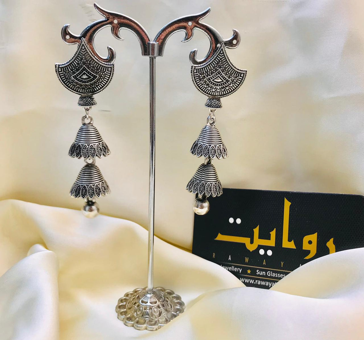 Oxidized Jhumka-41 (Silver)