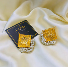 Meena Gajra Studs-12 (Yellow)
