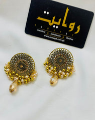 Oxidized Earring-11 (Golden)