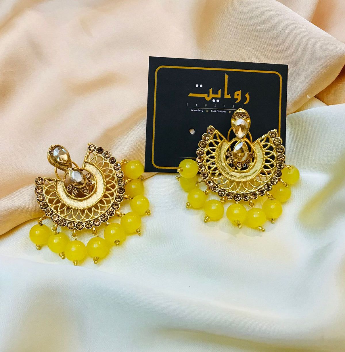 Fancy Earring-27 (Yellow)