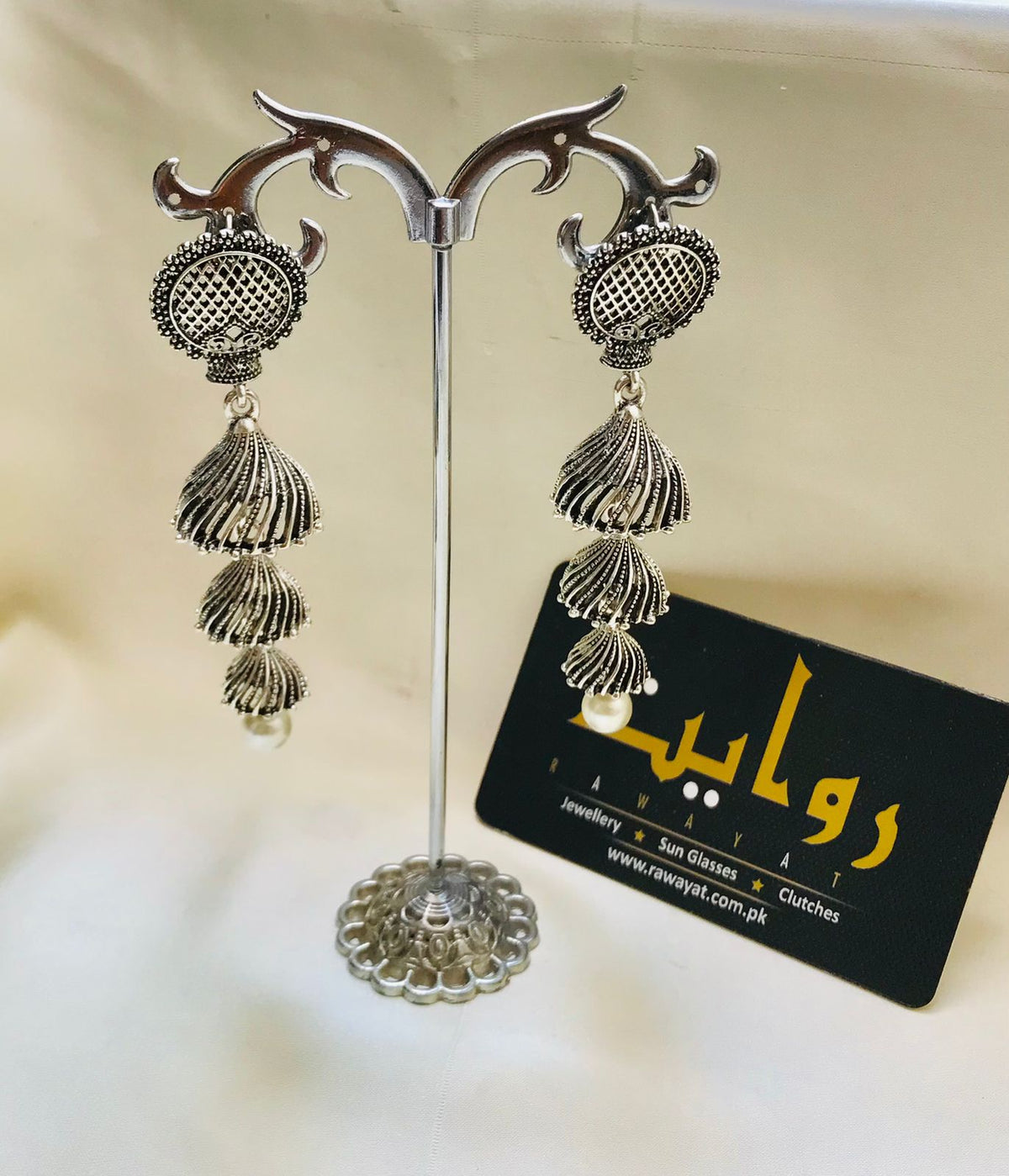 Oxidized Jhumka-63 (Silver)