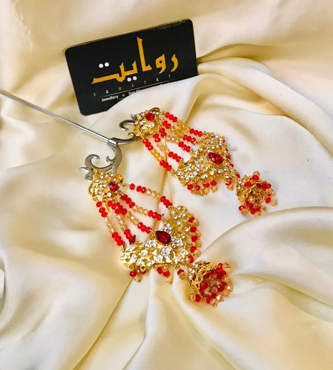 Hyderabadi Jhumka-01 (Red)