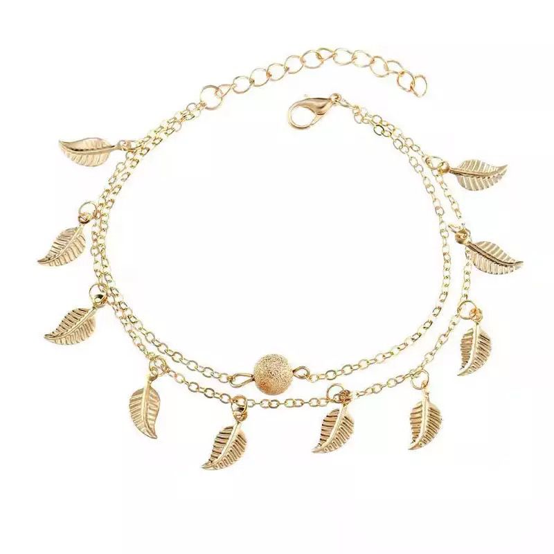 Leaf Anklet-02 (Golden)