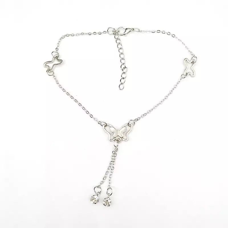 Butterfly Anklet-02 (Silver)