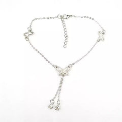 Butterfly Anklet-02 (Silver)