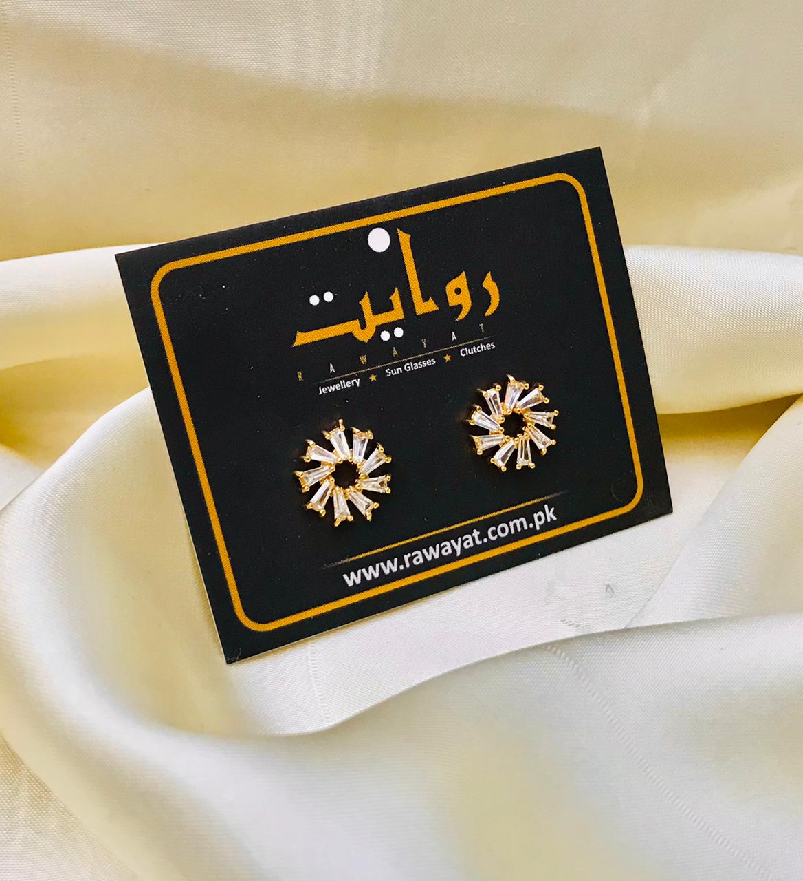 Zircon Studs-38 (White)