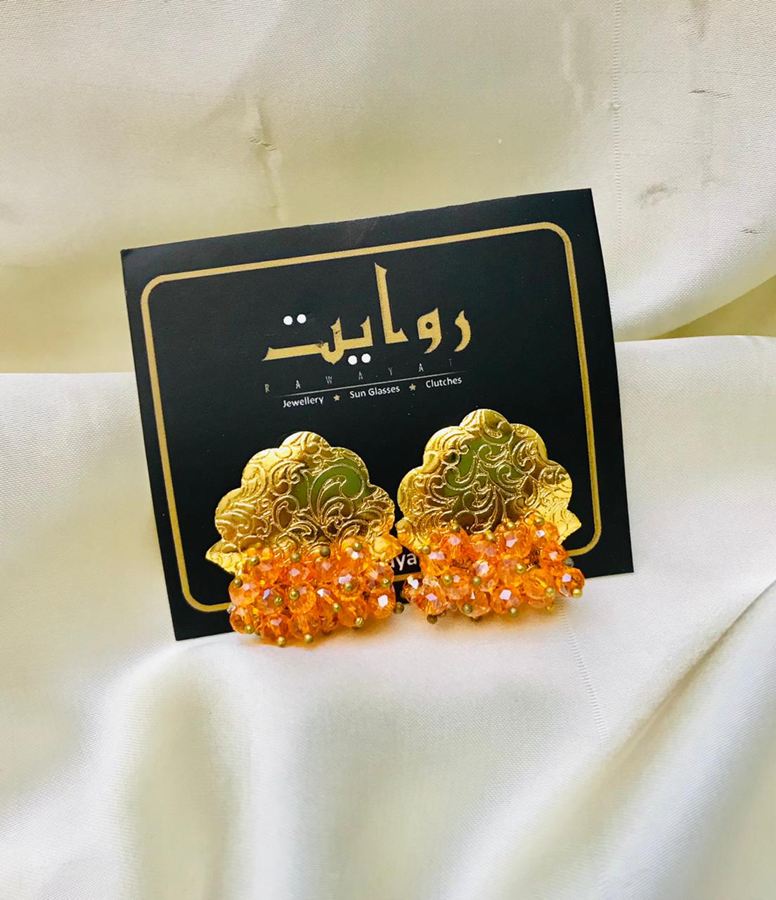 Patra Studs-07 (Orange)