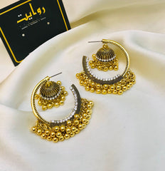 Oxidized Jhumka-93 (Golden)