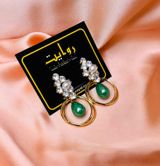 Zircon Earring-39 (Green)